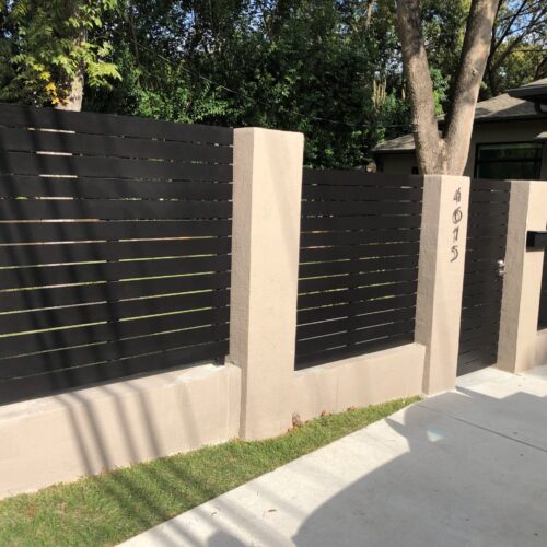 1_Custom Horizontal Steel Fence