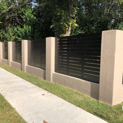 2_Custom Horizontal Steel Fence