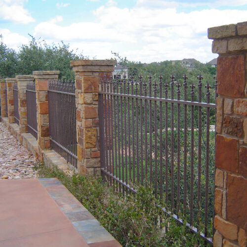 8_Custom Iron Finial Fence